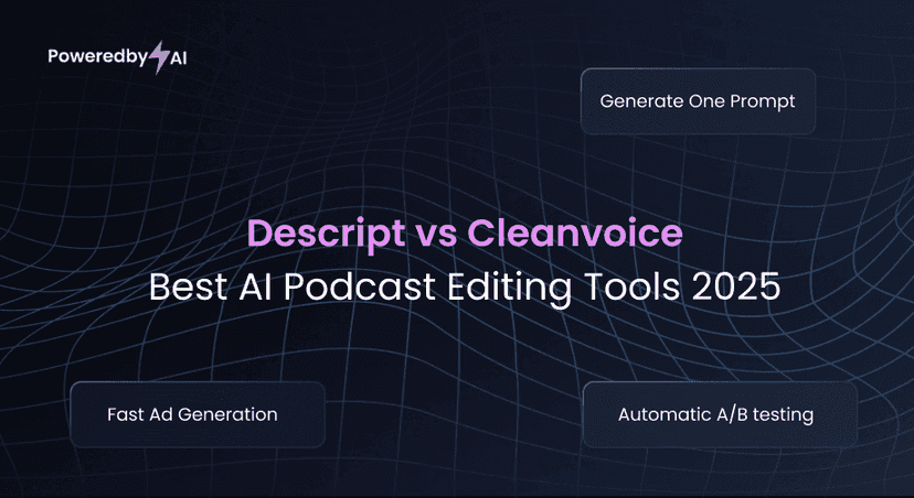 Descript vs Cleanvoice: Best AI Podcast Editing Tools 2025