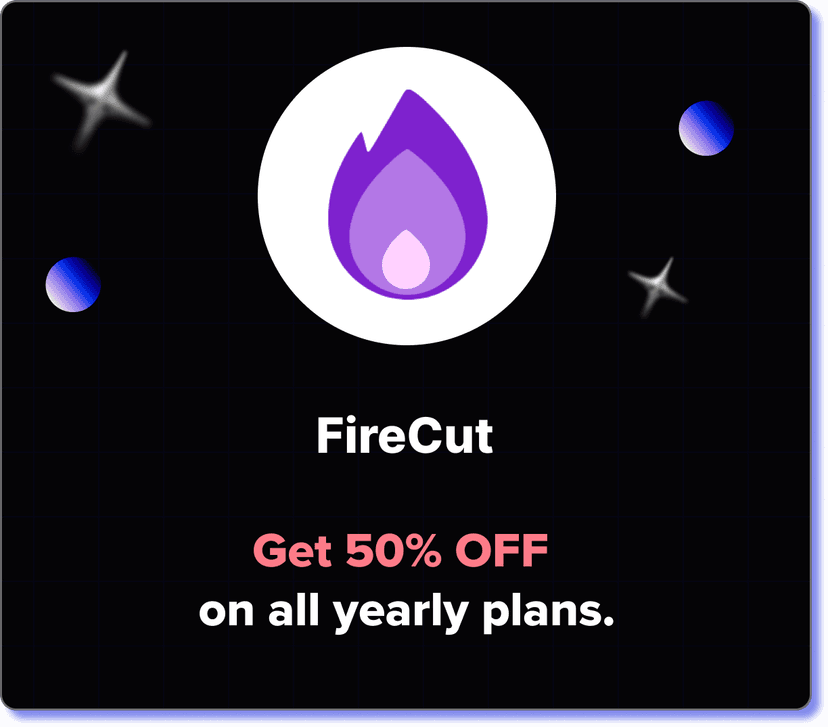 50% off yearly plans.
