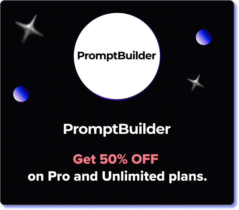 50% off on our Pro, Unlimited plans.