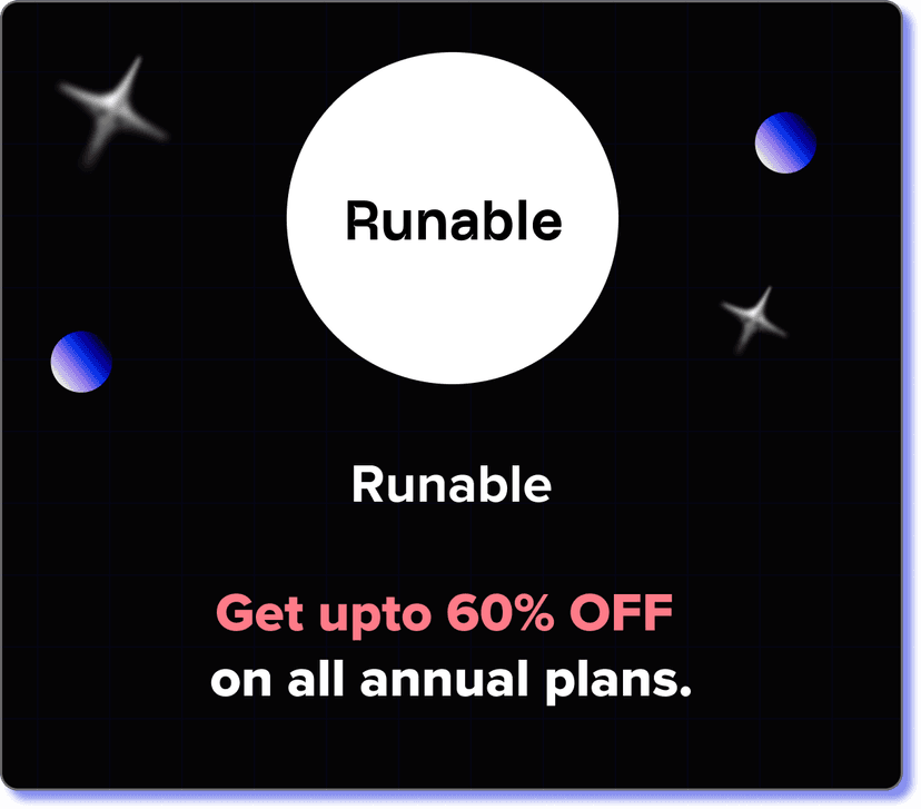 Upto 60% OFF on annual plans