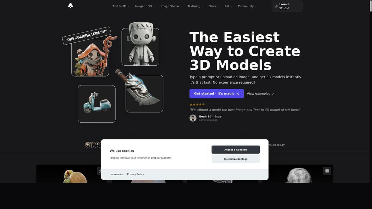 3D AI Studio V3