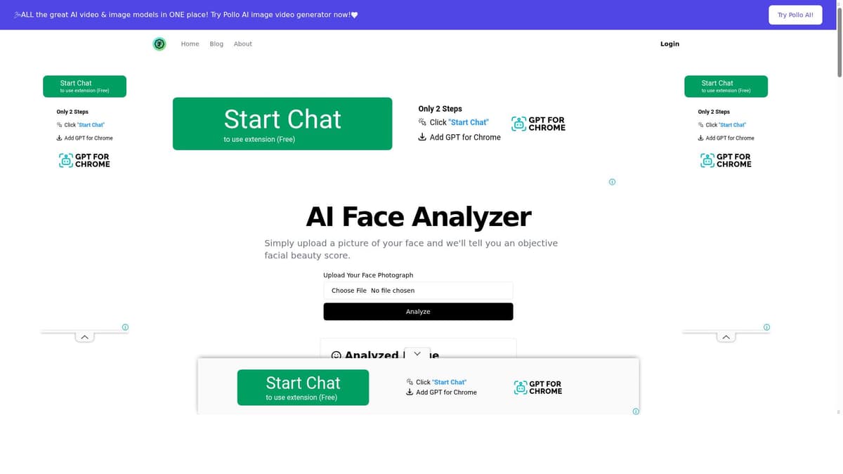 AI Face Analyzer-Beauty Score Calculator