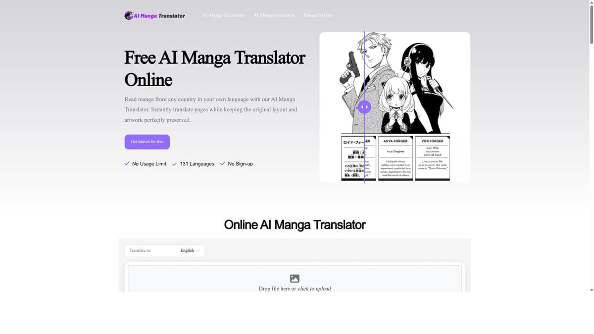 AI Manga Translator