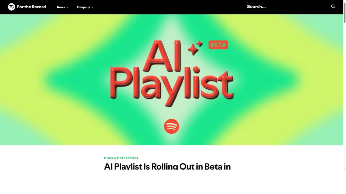 Spotify AI Playlist