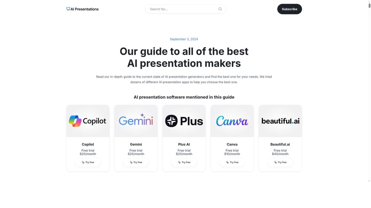 AI Presentation Makers