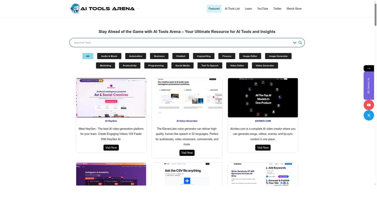 AI Tools Arena