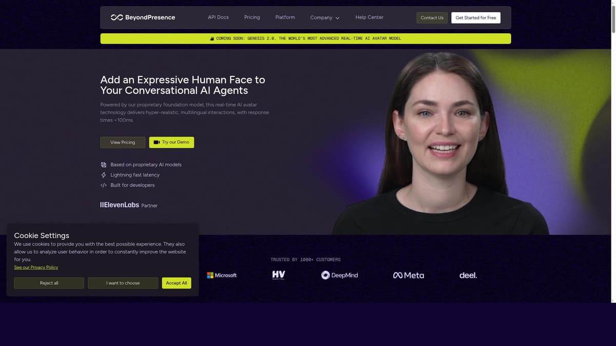 Beyond Presence: Video Agent Platform