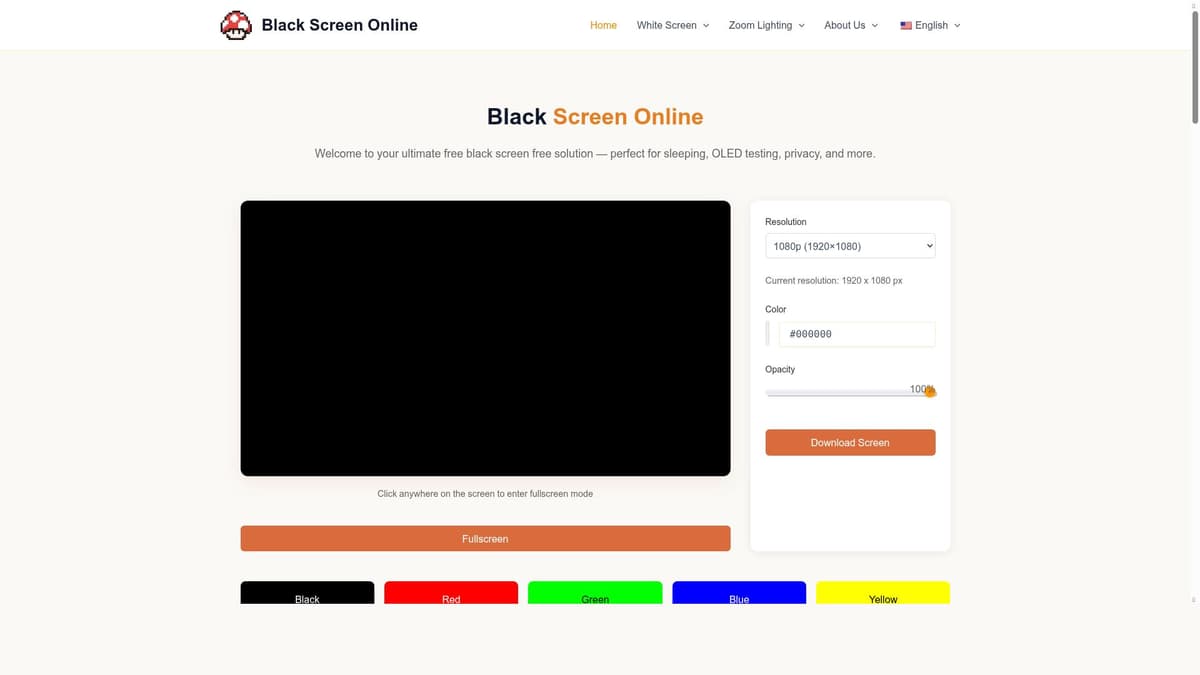 Black Screen Online
