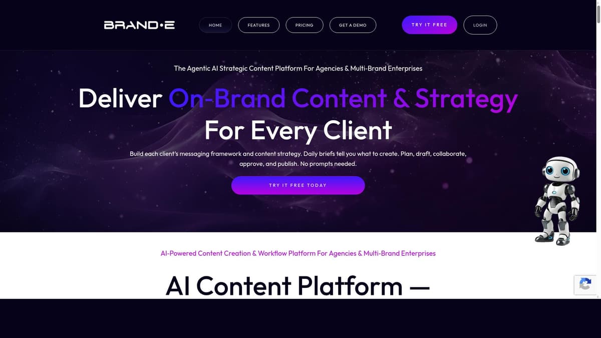 BRAND•E "Your Brand's Content BFF"