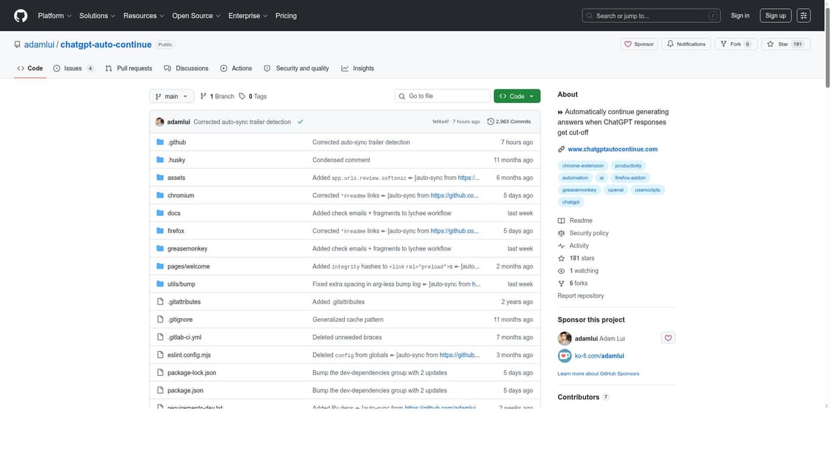 ChatGPT Auto-Continue