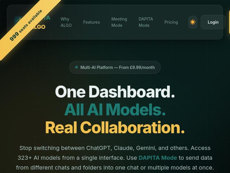 ALGO - Interface for working with AI