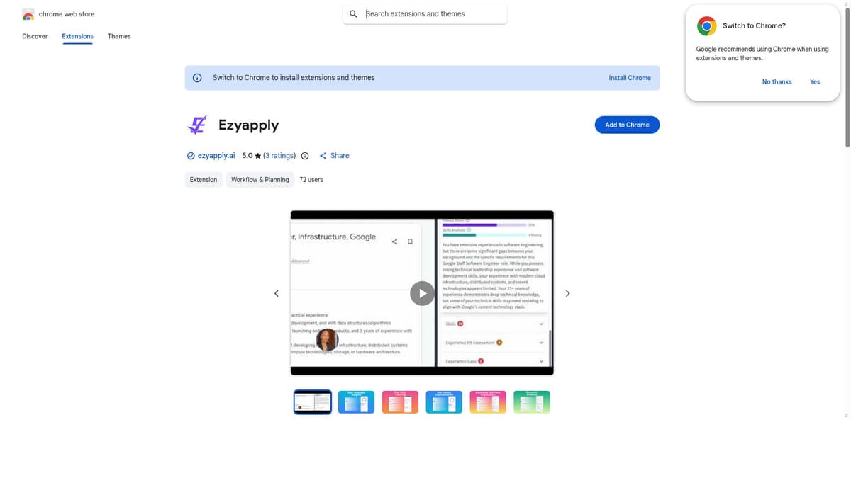 Ezyapply Chrome Extension