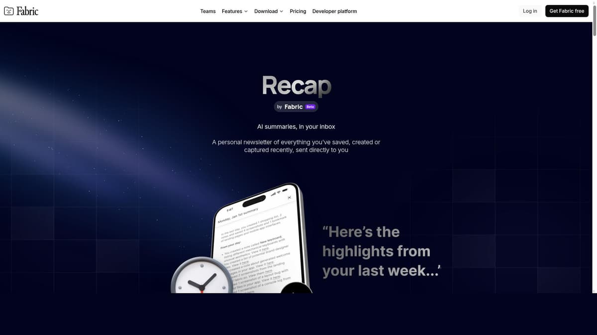 Recap