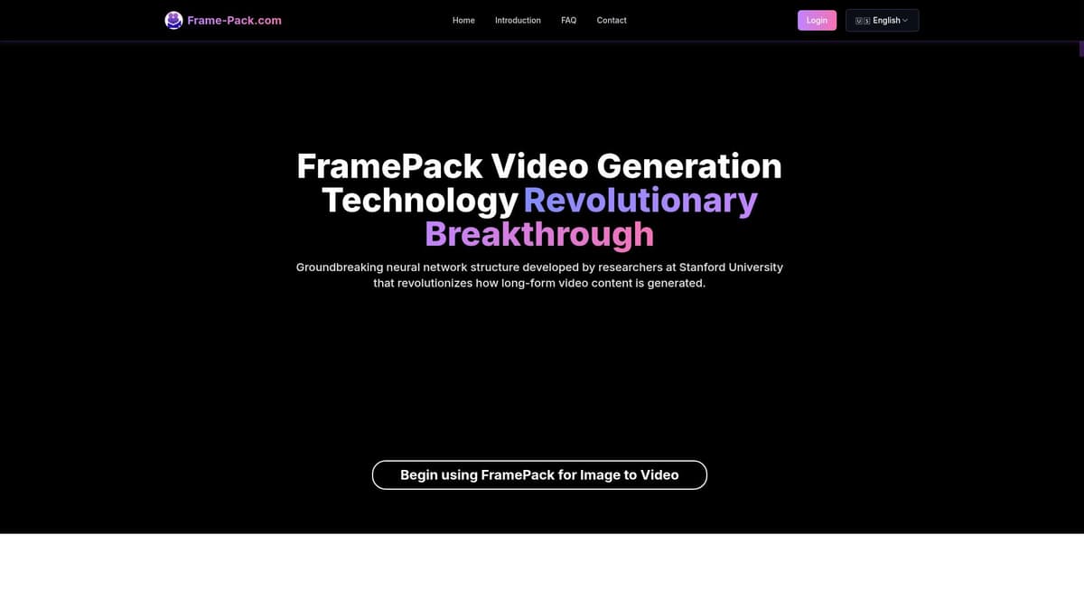 FramePack Video Generation
