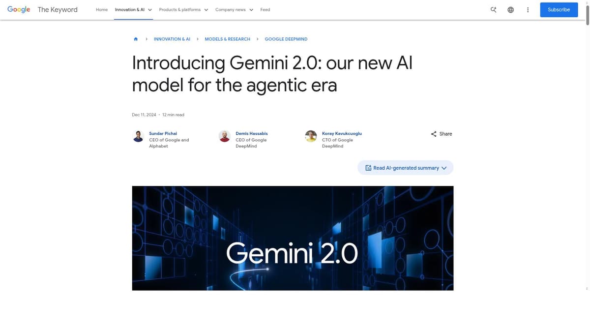 Google Gemini 2.0