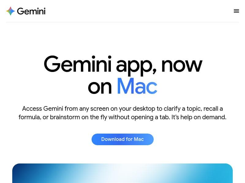 Gemini app for Mac