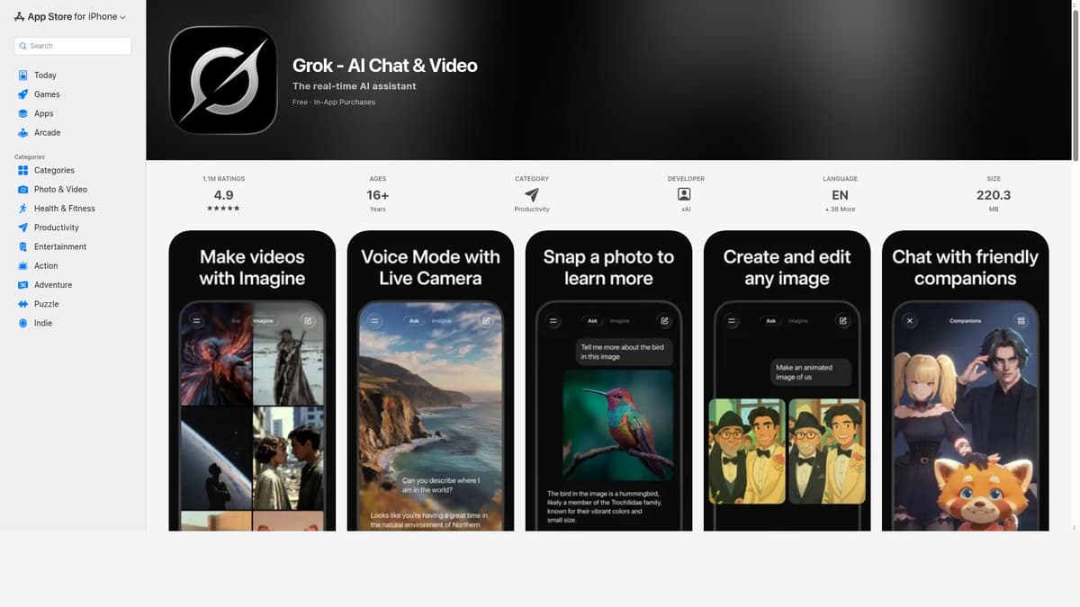 Grok for iOS