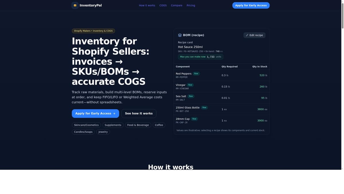Inventorypal for Shopify