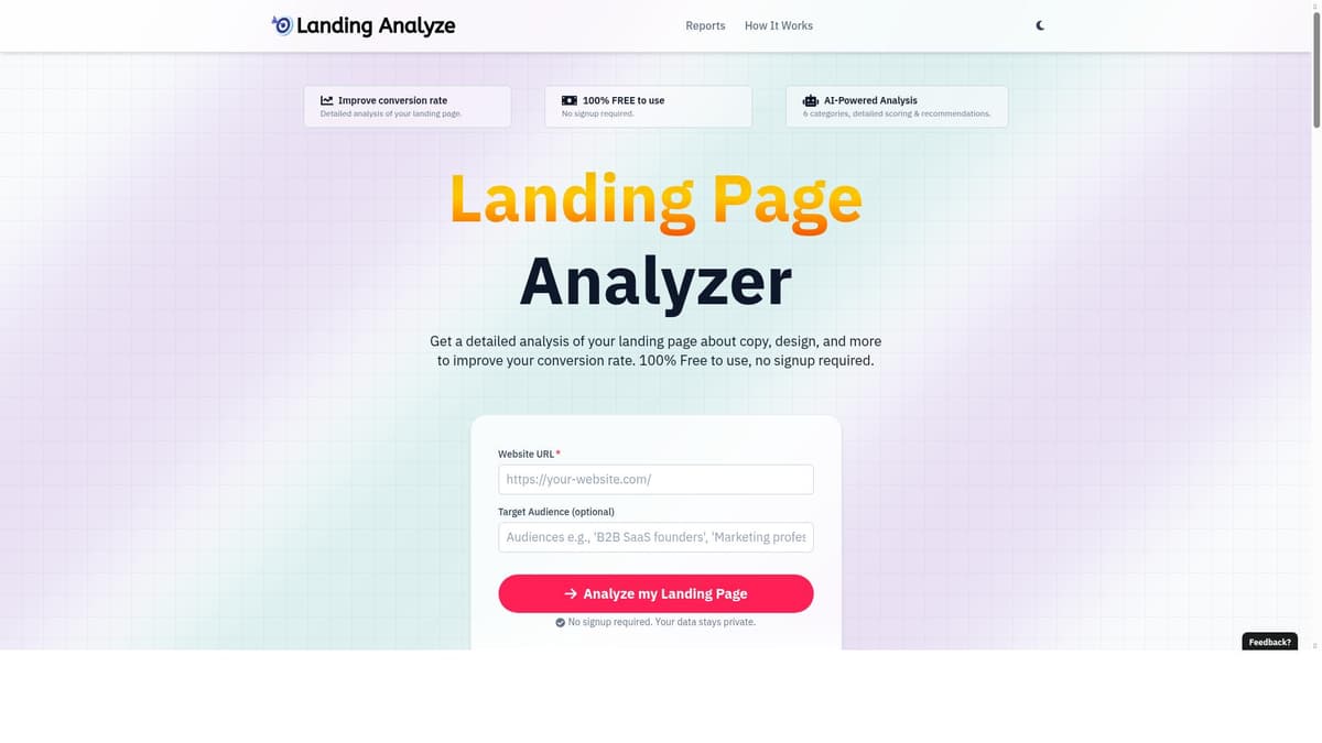 Landing Analyze