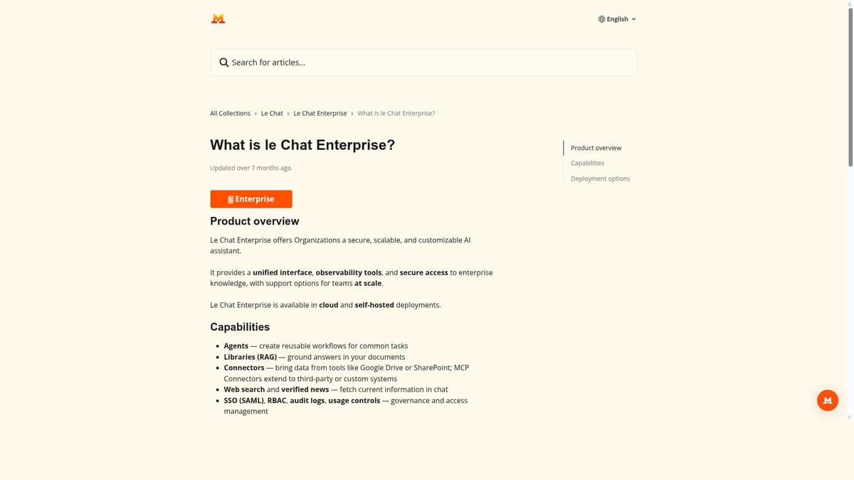 Le Chat Enterprise