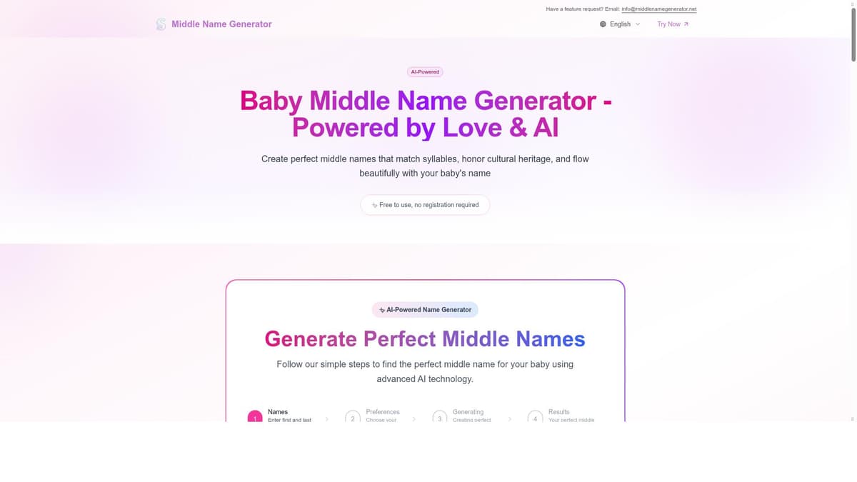 Middle Name Generator