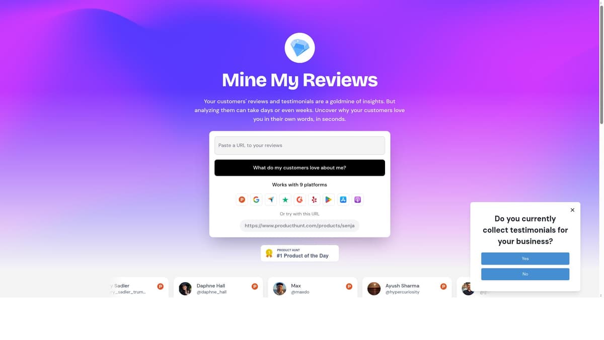 Mine My Reviews