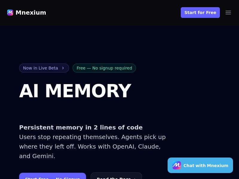 Mnexium AI