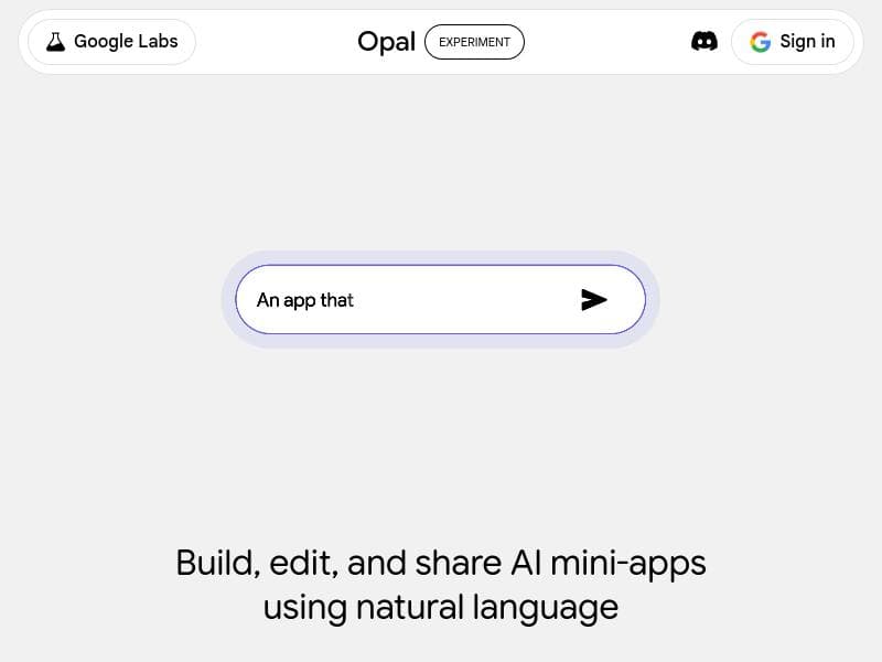 Opal 2.0 by Google Labs 