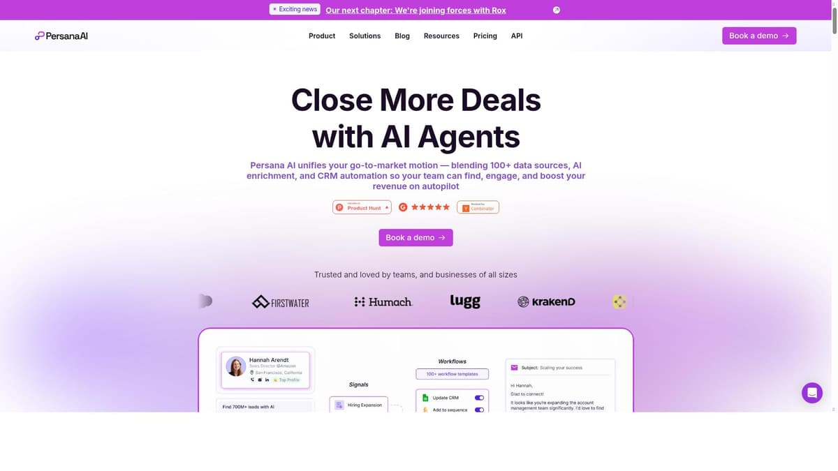 Persana AI Sales and Voice Agents