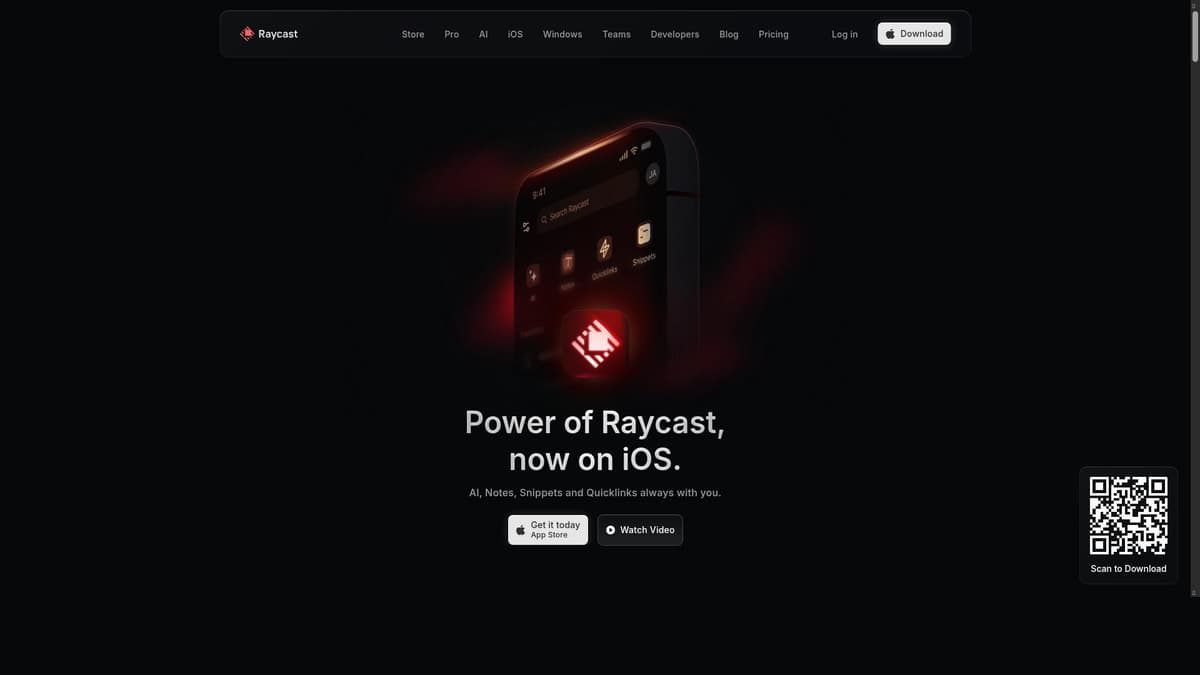 Raycast for iOS