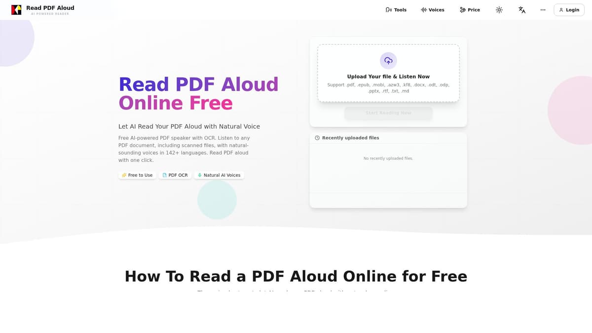 Read PDF Aloud
