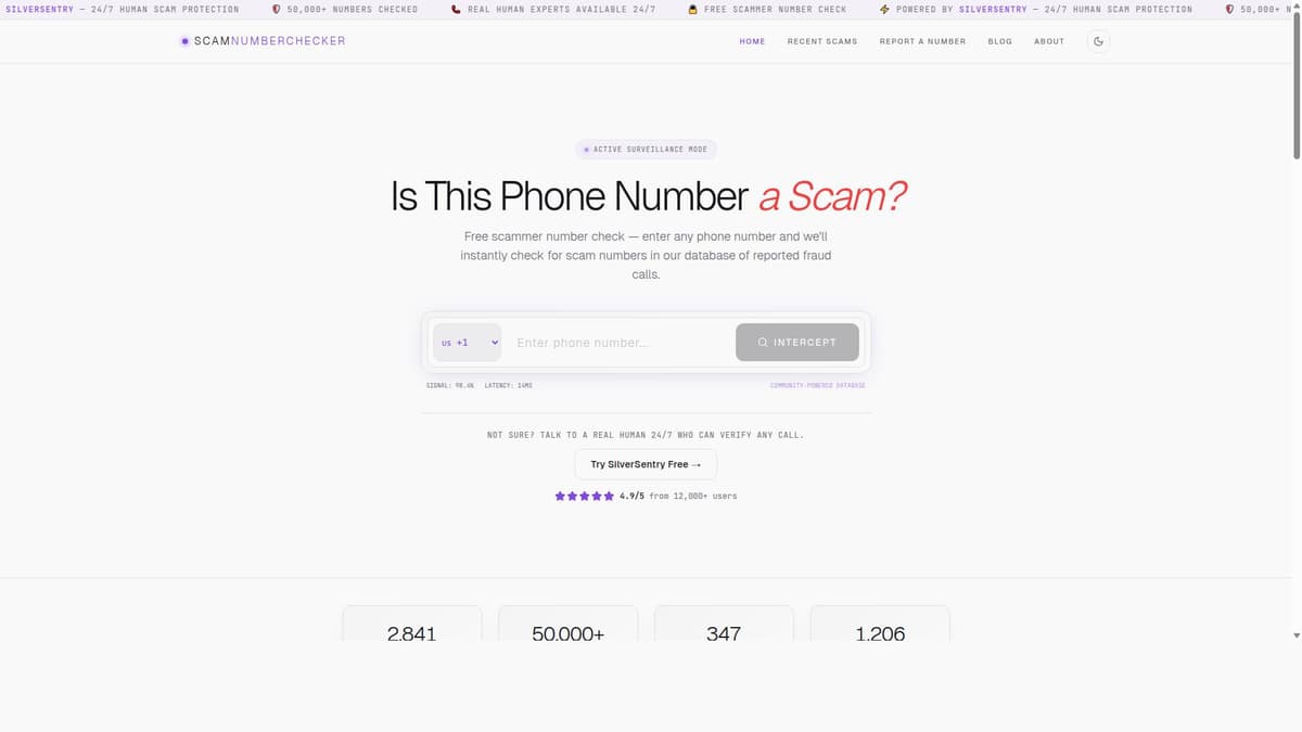 Scam Number Checker