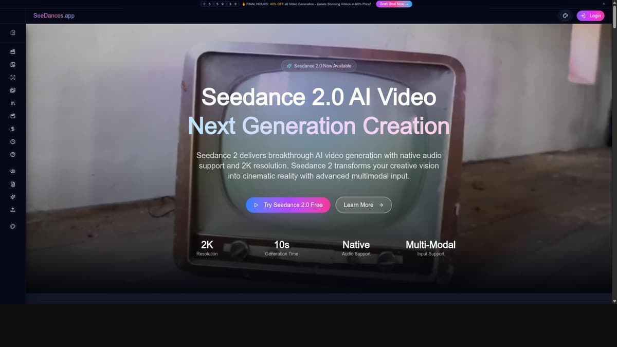 Seedance 2.0 AI
