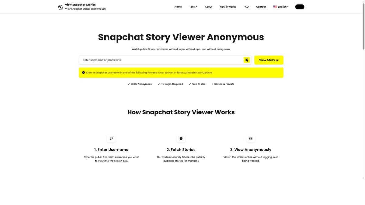 Snapchat Story Viewer