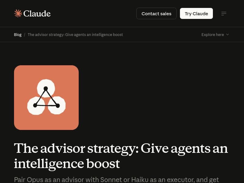 Claude Advisor tool