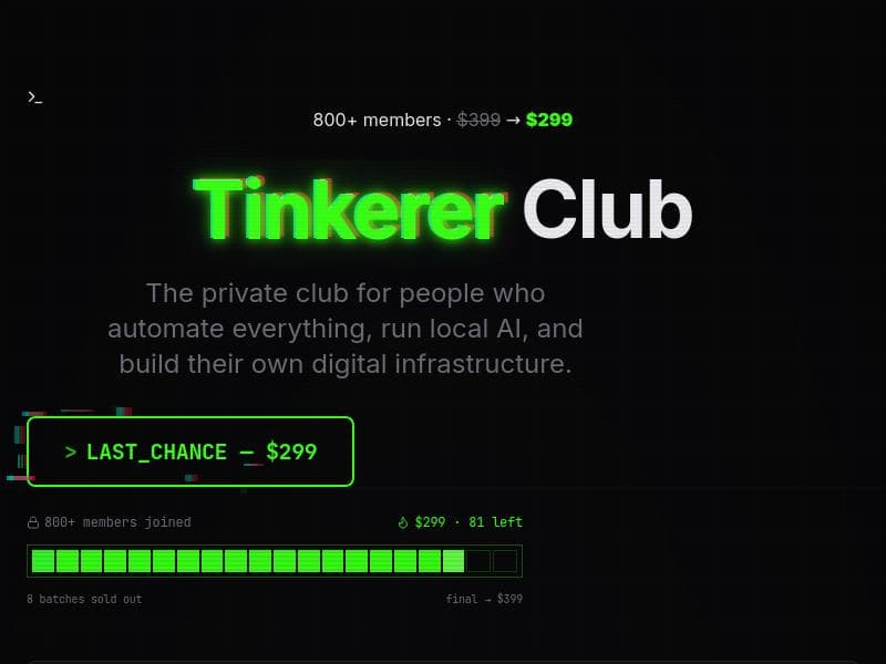 Tinkerer Club