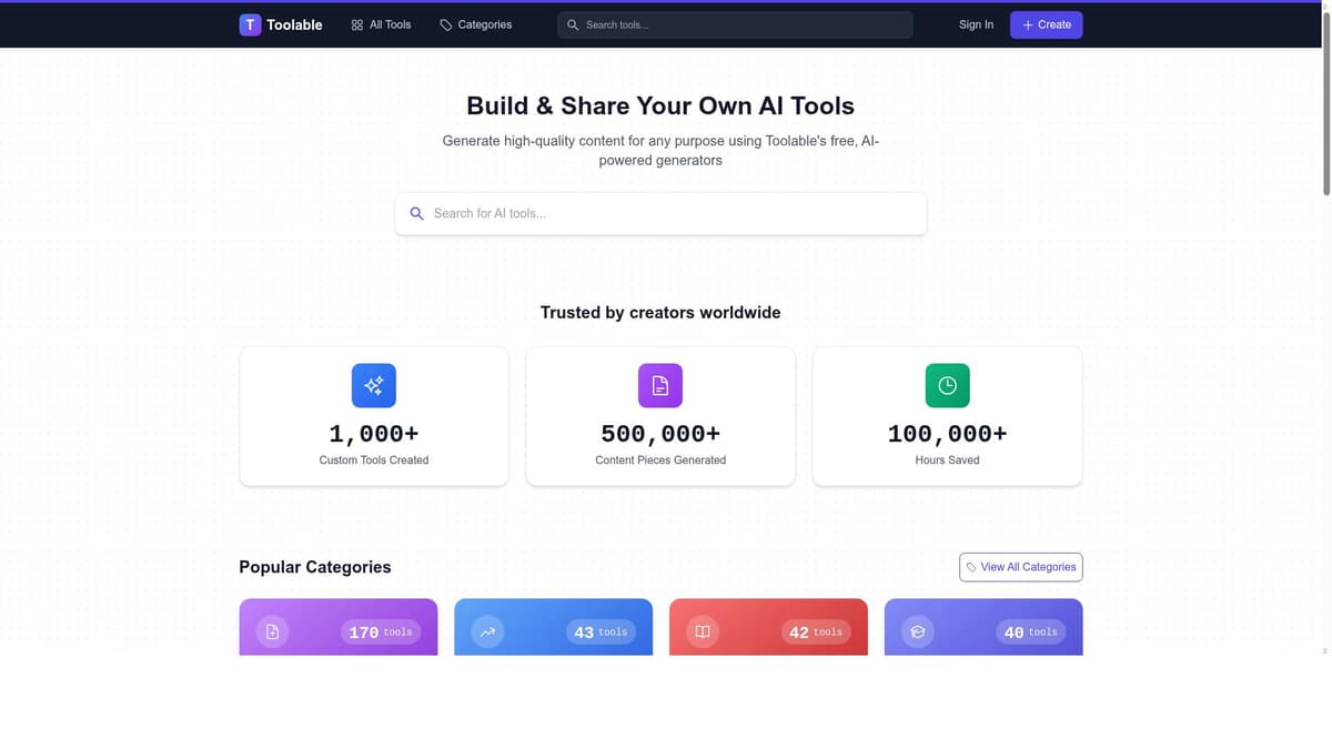 Toolable.ai