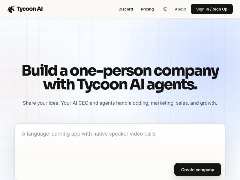 Tycoon AI 