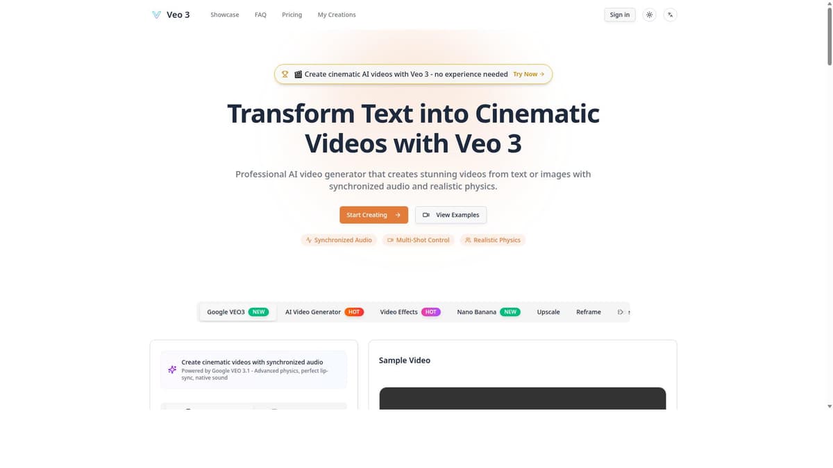 Veo 3 - Professional Multi-Shot Video Creation