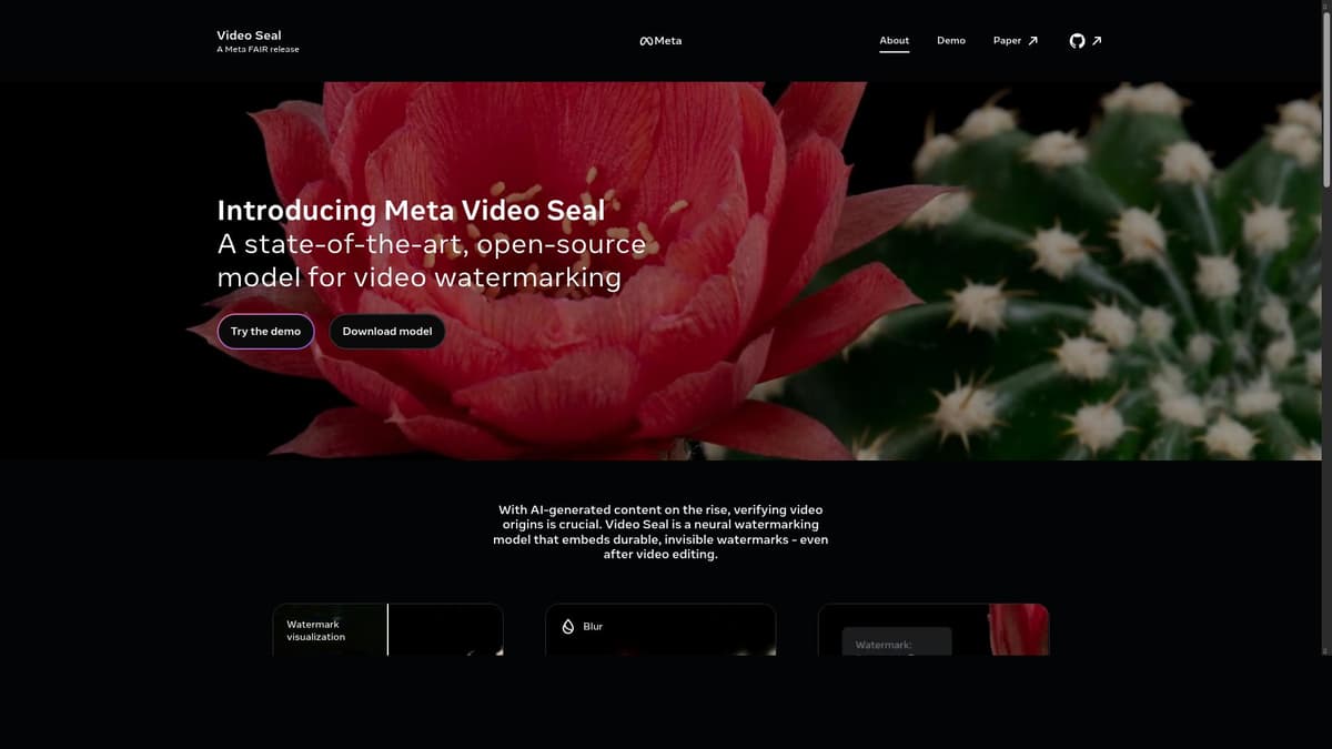 Meta Video Seal