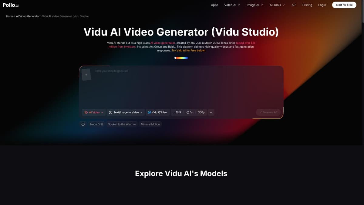 Vidu Studio