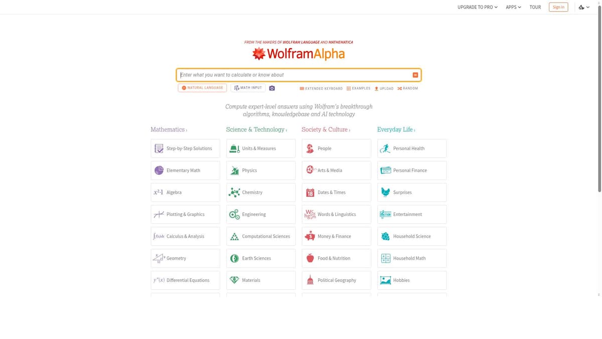 WolframAlpha