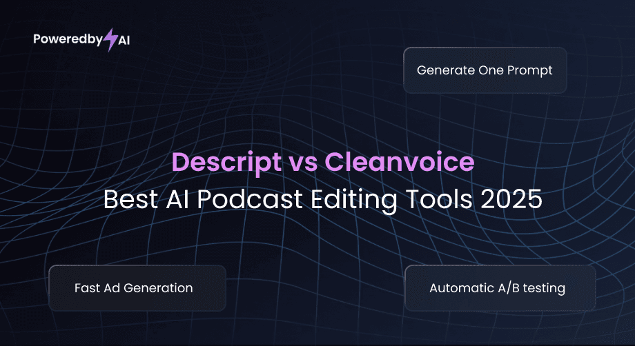 Descript vs Cleanvoice: Best AI Podcast Editing Tools 2025