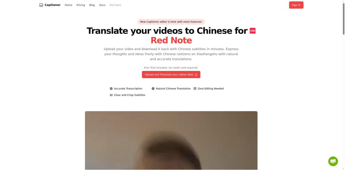 Captioner RedNote Express